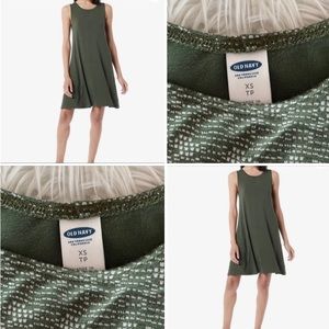 *5/$15* 💚🤍 PATTERN, EUC, Old Navy, women’s swing tank dress, size XS